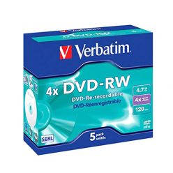 Verbatim DVD-RW 4X (5 Pcs Box)