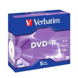 Verbatim DVD-R 16X, (5 Pcs Box)