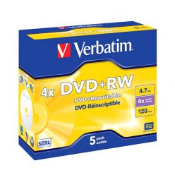 Verbatim 4X DVD+RW  (5 Pcs Box)