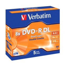 Verbatim DVD+/-R DL 8.5GB (5 Pcs Box)
