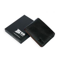 Black Leather Slim Wallet SB-W65