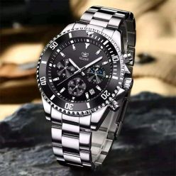 OLEVS Men Sport Watch Luxury Top Brand Fashion Waterproof Quartz Stainless Steel Wristwatch