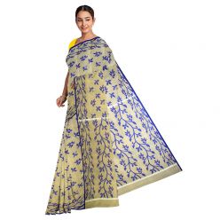 Cotton Jamdani Saree For Women-YBM08LH3