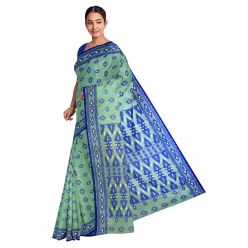 Cotton Jamdani Saree For Women-YBM08V4