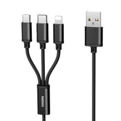 Remax Gition Series 3 in 1 Data Cable for iPhone+Micro+Type C