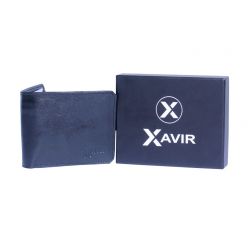 XAVIR Authentic Lather Wallet XW-03 Black