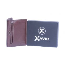 XAVIR Authentic Lather Wallet XW-04 Chocolate