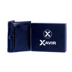 XAVIR Authentic Lather Wallet XW-04 Black