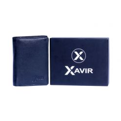 XAVIR Authentic Lather Wallet XW-07 Black