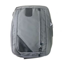 Waterproof USB Professional Laptop Men's Backpack Casual Notebook Sports Travel Bag Pack For Men : XB-04 Ash
